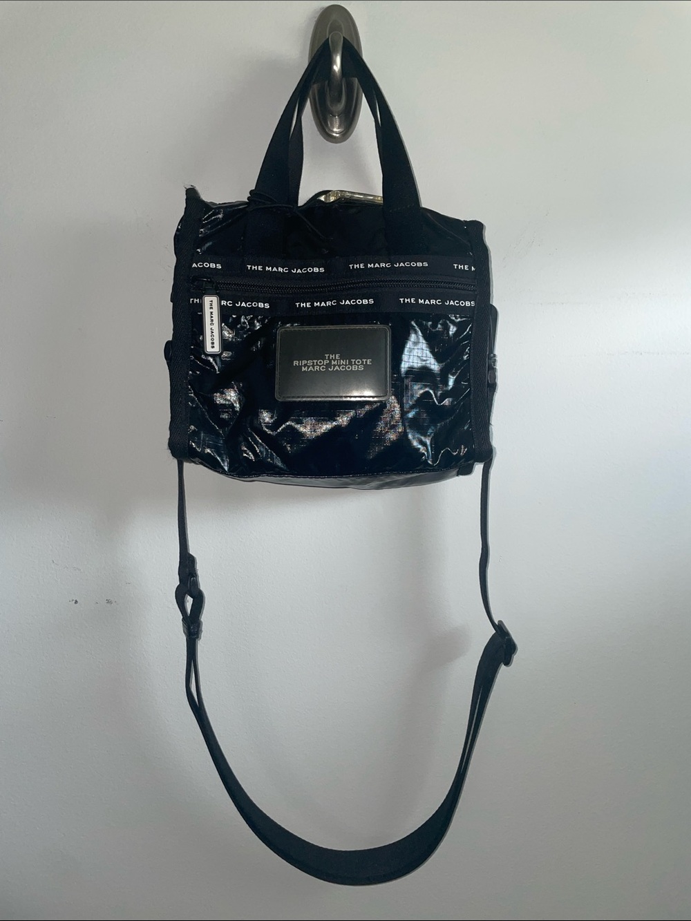 Marc Jacobs Black Ripstop Mini Tote